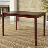Farmhouse 32 x 48 inch Dining Table in Antique Berry Cherry Wood Finish