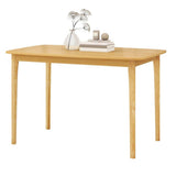 48 x 28 inch Classic Farmhouse Dining Table with Natural Wood Finish