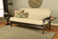 Cream Mattress Only Textured Futon Innerspring Mattress 7 Inch Full Size