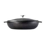 Black 4 Quart Lightweight Cast Iron Braiser Made in USA