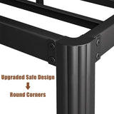 California King size Heavy Duty Metal Bed Frame with Round Edge Legs
