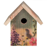 Cedar Wooden A-Frame Birdhouses for Wrens - Easy to Hang