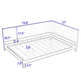 Full size Modern Daybed in Grey Wood Finish
