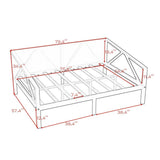 Full size Daybed in Grey Wood Finish