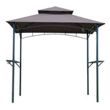 8-Ft x 5-Ft Steel Frame Outdoor Grill Gazebo with Vented Canopy