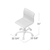 Heavy Duty Gray Channel-Tufted Conference Chair