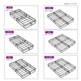 King size 5-inch Low Profile Metal Box Spring Mattress Foundation with Cover