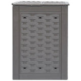 Set of 2 - Outdoor Garden 158 Gallon Compost Bin Set in Brown Plastic Rattan