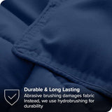 Full/Double size Super Soft Down Alternative Comforter Set in Navy Blue