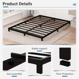 Queen size 5-inch Heavy Duty Metal Bed Frame with 3,000 lb. Weight Capacity