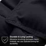 Queen size Luxuriously Soft Down Alternative Comforter Set in Black