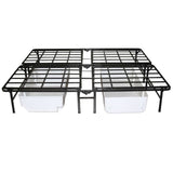 Queen size Heavy Duty Metal Platform Bed Frame - Supports up to 4,400 lbs