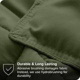 Queen size Hypoallergenic Down Alternative Comforter Set in Olive Green