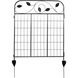 4 Pack Steel Foldable Garden Fence Floral Staked Trellis Panel Animal Barrier