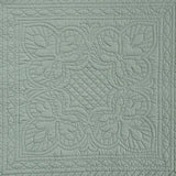 Full/Queen size 3-Piece Reversible Scalloped Edges Microfiber Quilt Set in Seafoam