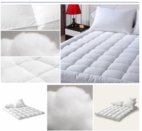 Sleepy Z Full Size Mattress Pad Topper Quilted Cool Cotton Top Fitted Softer Feel