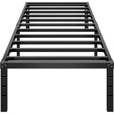 Twin 18-inch Heavy Duty Black Metal Platform Bed Frame
