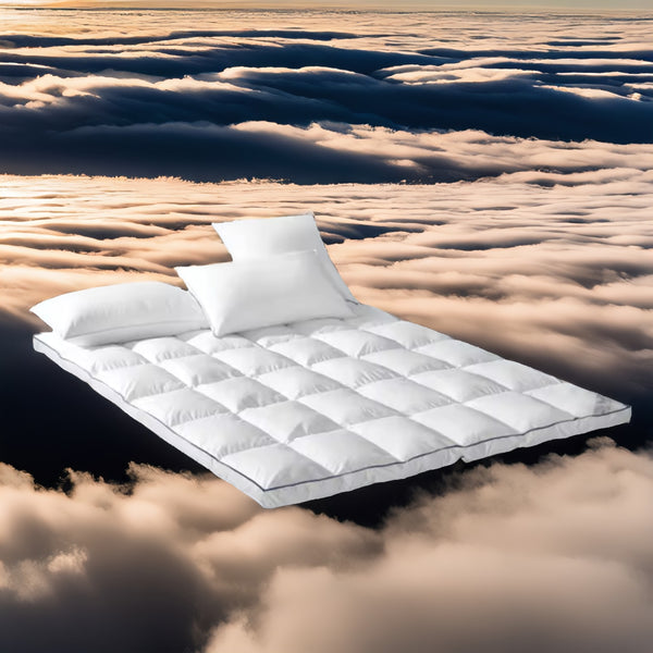 Sleepy Z Full Size Mattress Pad Topper Quilted Cool Cotton Top Fitted Softer Feel