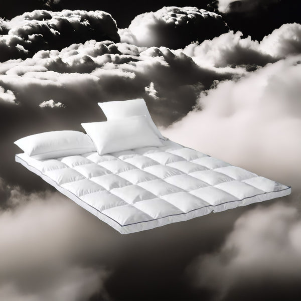 Sleepy Z King Size Mattress Pad Topper Quilted Cool Cotton Top Fitted Softer Feel