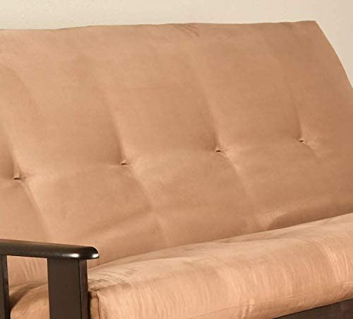 Queen Size "Futon Cover Only" Peat Premium Suede Fits 6-8 inch Futons Mattress by Kodiak