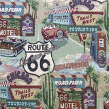 Full Size Route 66 "Futon Cover Only" Fits 6 to 8 Inch Mattress Hidden Zipper Tapestry