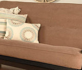 Full Size "Futon Cover Only" Marmont Mocha Plush Fabric Premium Collection Fits 6-8 inch Futons Mattress