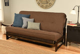 Full Size Cocoa "Futon Cover Only" Linen Textile Fabric Collection Fits 6-8 inch Futons Mattress