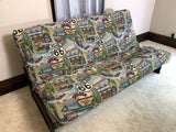Full Size Route 66 "Futon Cover Only" Fits 6 to 8 Inch Mattress Hidden Zipper Tapestry