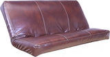 Full Size "Futon Cover only" Bonded Leather Cappuccino Fits 6-8 inch Futons Mattress