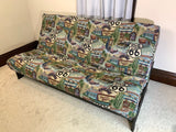 Full Size Route 66 "Futon Cover Only" Fits 6 to 8 Inch Mattress Hidden Zipper Tapestry