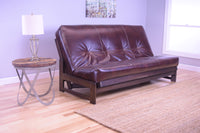 Full Size Aspen Reclaimed Mocha Wood Futon Frame Colorado Style