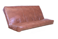 Full Size "Futon Cover only" Bonded Leather Havana Fits 6-8 inch Futons Mattress