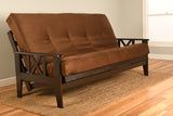 Full Size "Futon Cover Only" Chocolate Premium Suede Fits 6-8 inch Futons Mattress by Kodiak