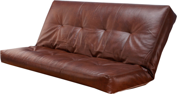 Oregon Trail SADDLE "Bonded Leather" Futon Mattress 7 Inch Queen Size