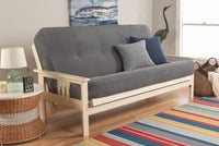 Full Size Monterey Antique White Wood Futon Frame Choice to add Drawer set