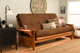 Full Size "Futon Cover Only" Chocolate Premium Suede Fits 6-8 inch Futons Mattress by Kodiak