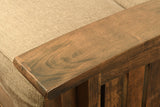 Full Size Washington Rustic Walnut Wood Futon Frame Choice to add Drawer set